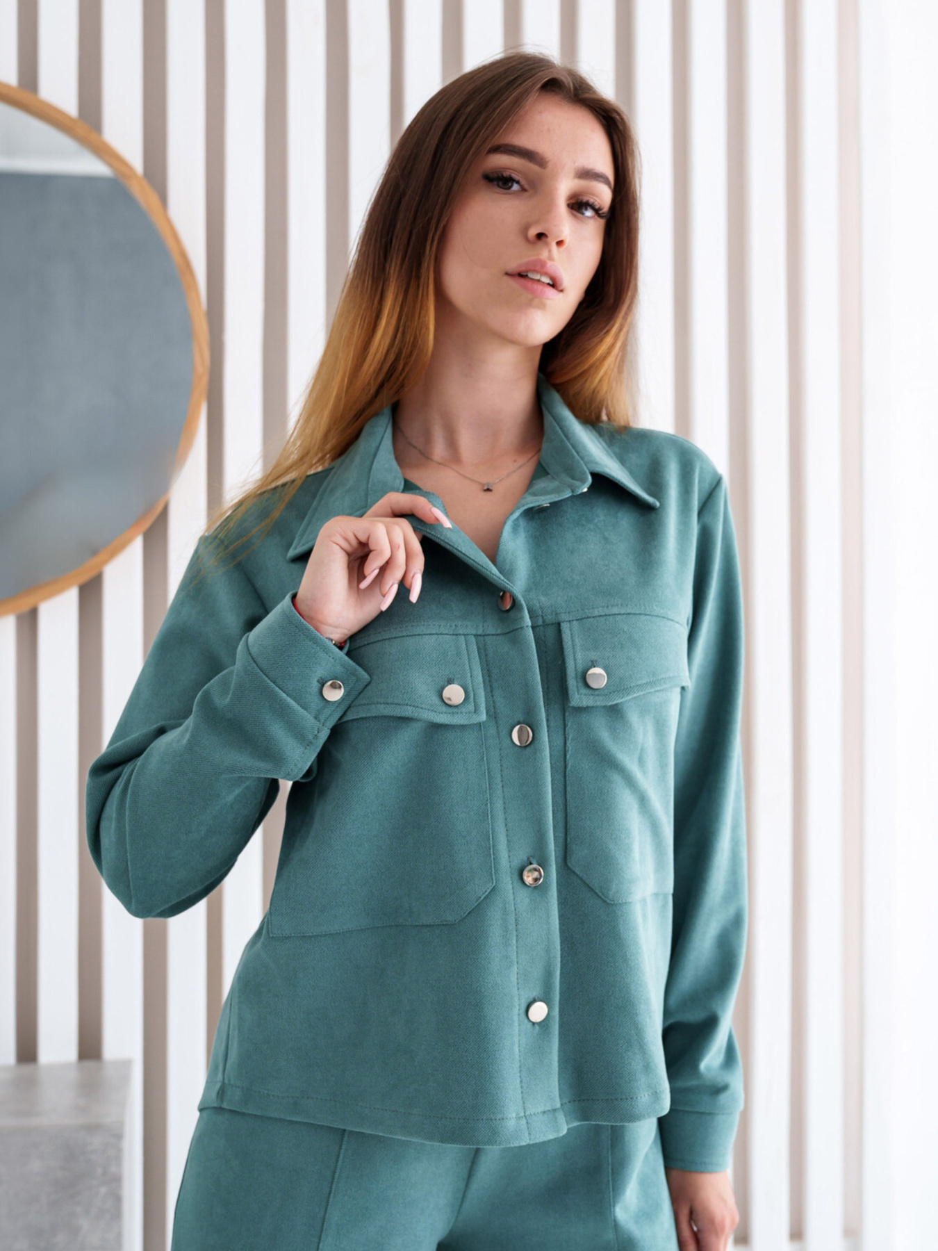 Рубашка RiMari модель 0223-svtlo-zelenij Фото