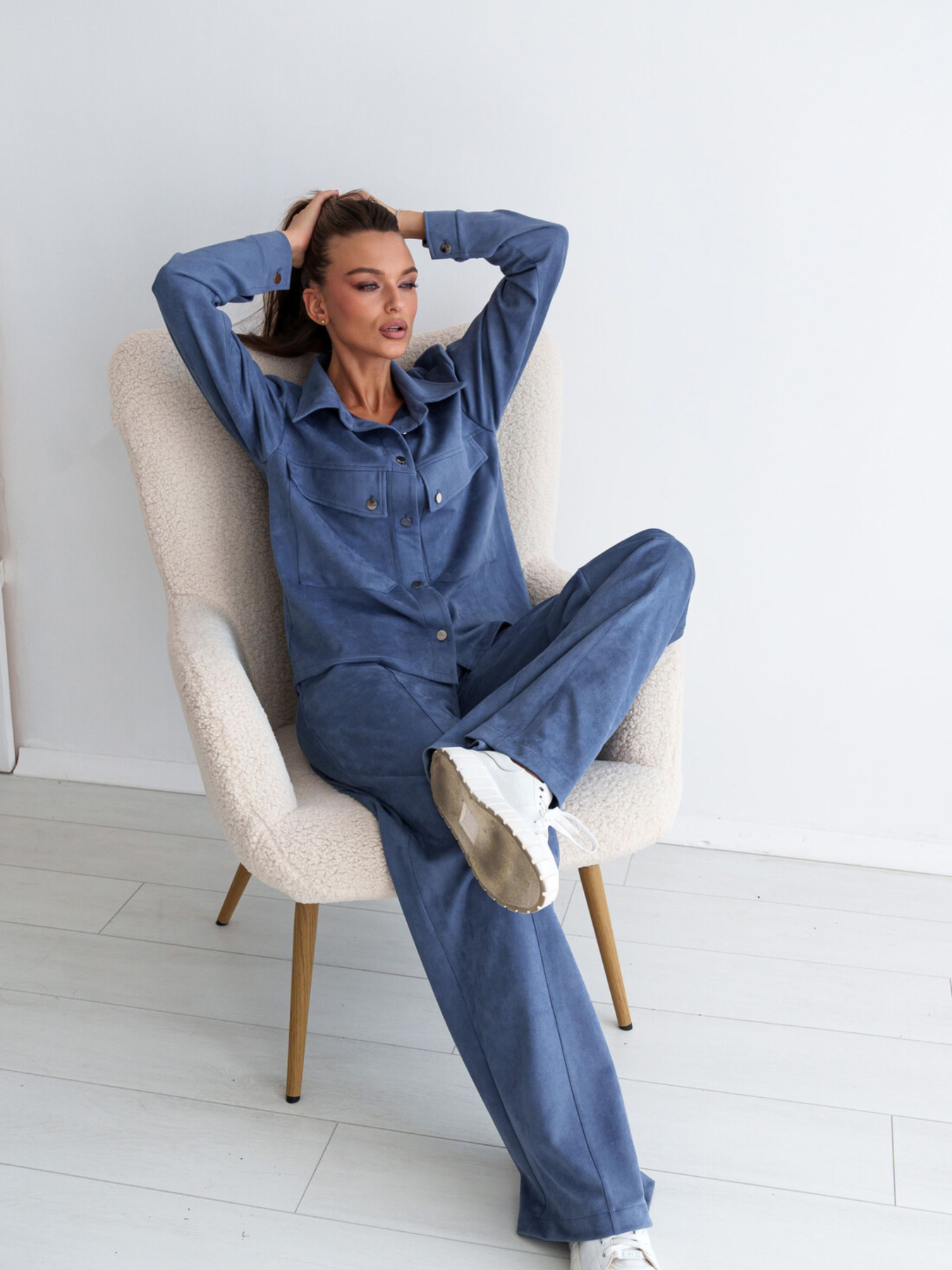 Рубашка повседневная RiMari модель 0223-dzhins Фото