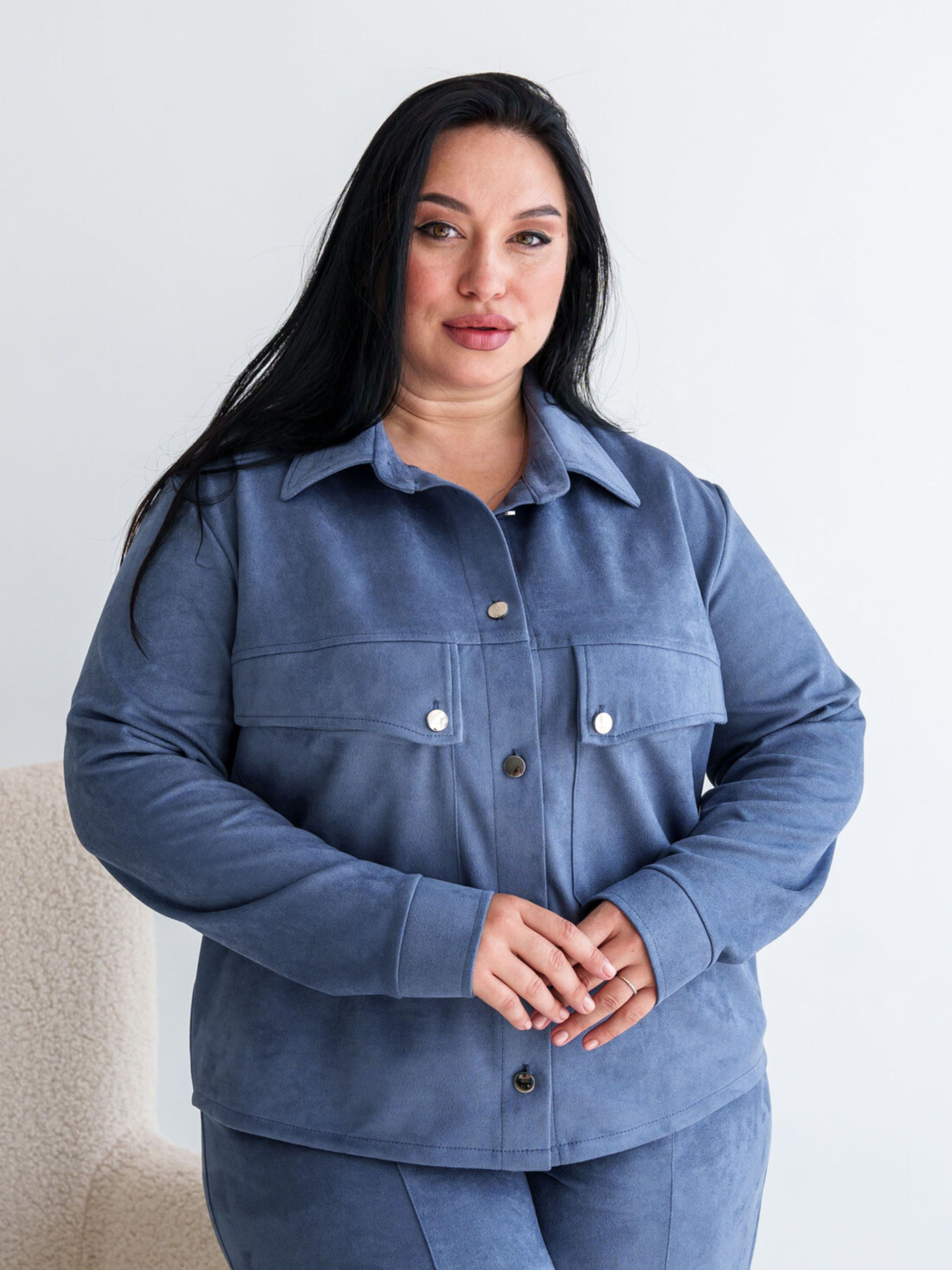 Рубашка повседневная RiMari модель 0223-dzhins Фото