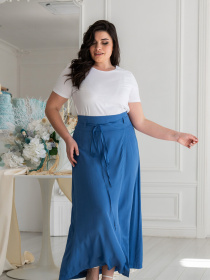Юбка макси RiMari модель 03-blakitnij Фото