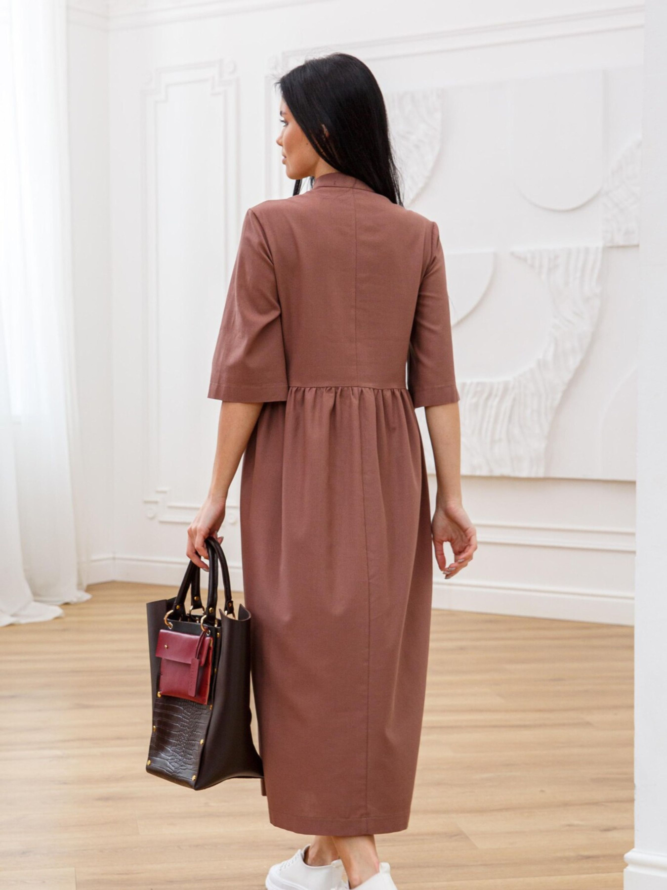 Платье миди RiMari модель 03-shokolad Фото