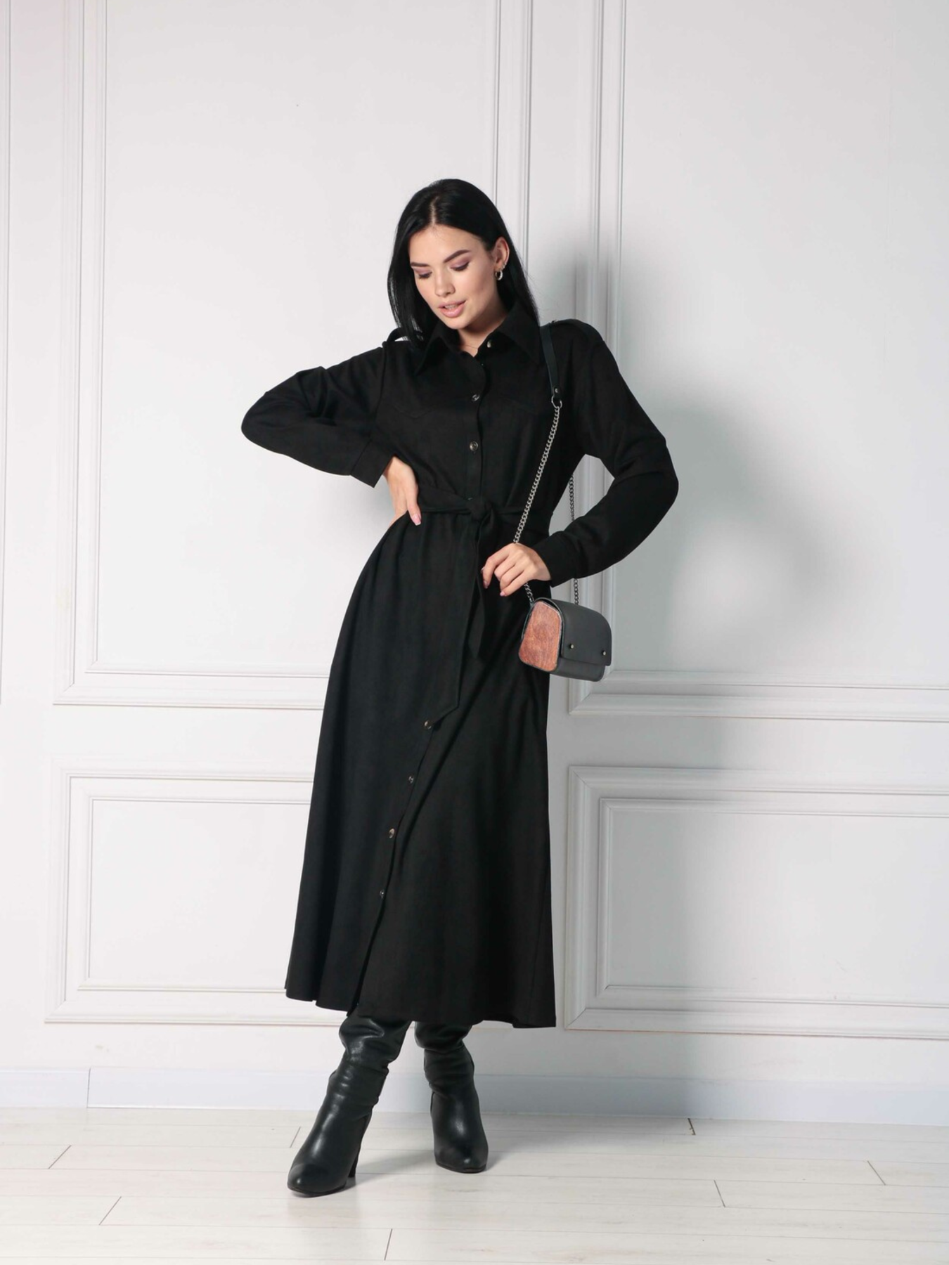 Платье макси RiMari модель 0922-chornij Фото