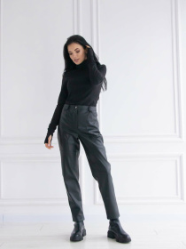 Повседневные штаны RiMari модель 0922-chornij Повседневные штаны RiMari модель 0922-chornij Фото