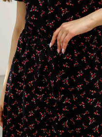 Платье миди RiMari модель 1521-chornij-print Фото