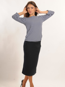 Юбка миди RiMari модель 1-1-07-1-14-temno-sinj Фото