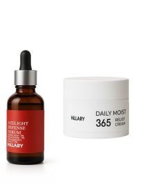 Набор для увлажнения и осветления тона кожи с азелаиновой кислотой Hydration & Azelaic Brightening Set Hillary модель K-11-977 Фото