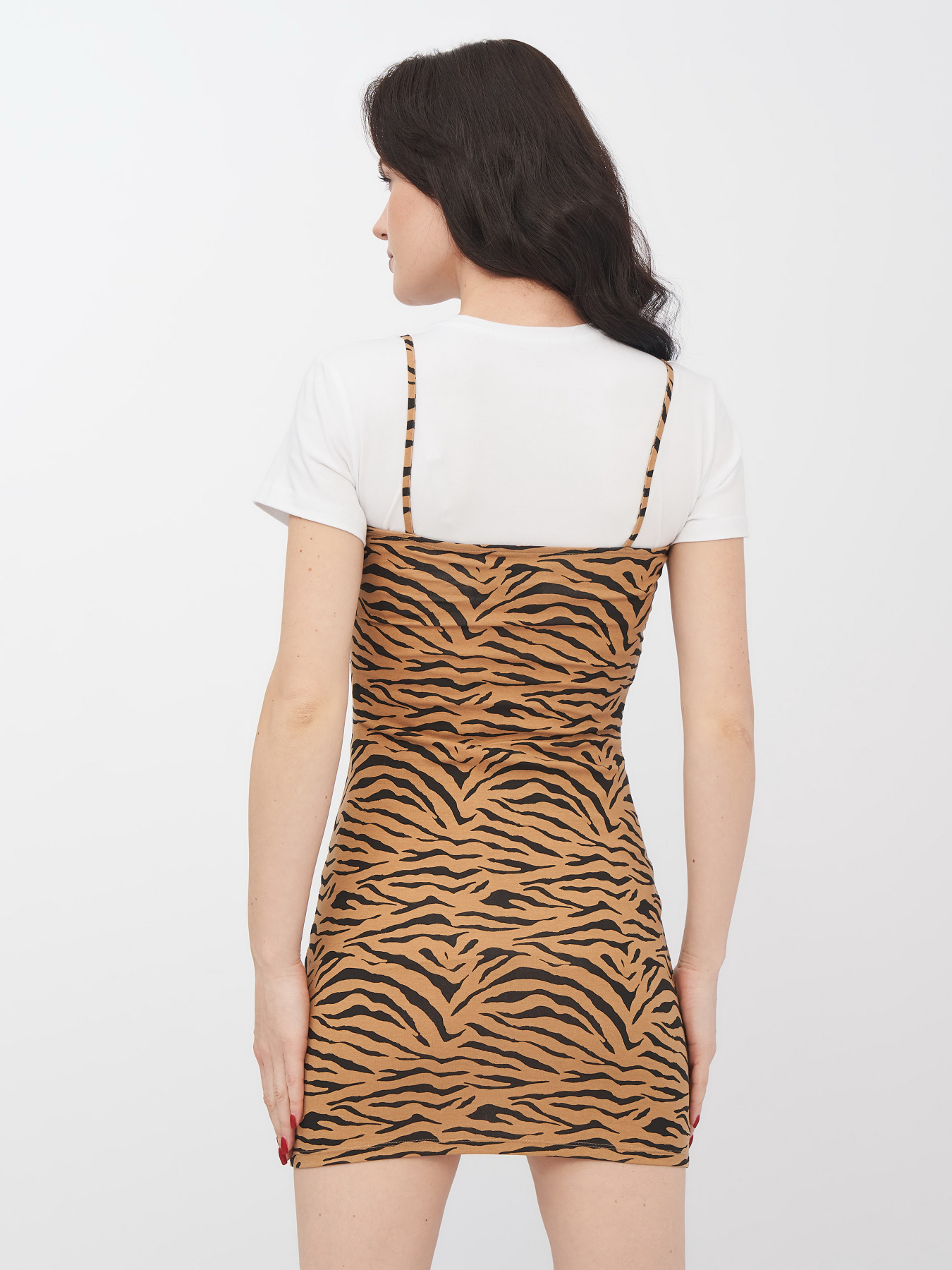 Сукня міні H&M модель 101822abr_Бежевый Фото