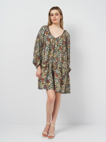 Платье мини H&M модель 1018551arl_Комбинированный Фото