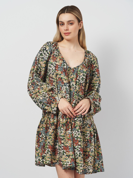 Платье мини H&M модель 1018551arl_Комбинированный Фото