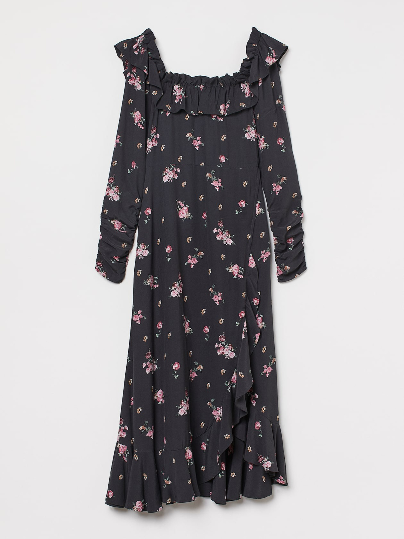 Платье миди H&M модель 10323227wer_Черный Платье миди H&M модель 10323227wer_Черный Фото