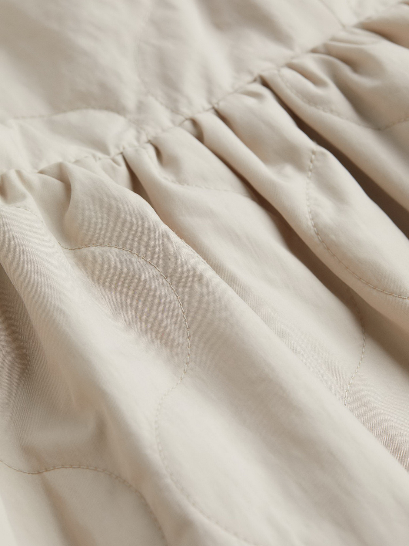 Платье мини H&M модель 1041228arl_Серо-бежевый Фото