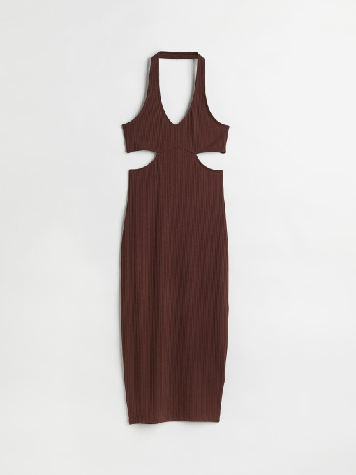 Платье мини H&M модель 10495925wer_Коричневый Фото