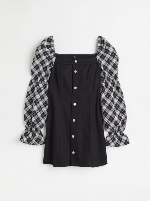 Платье мини H&M модель 1064014ral_Черный Фото