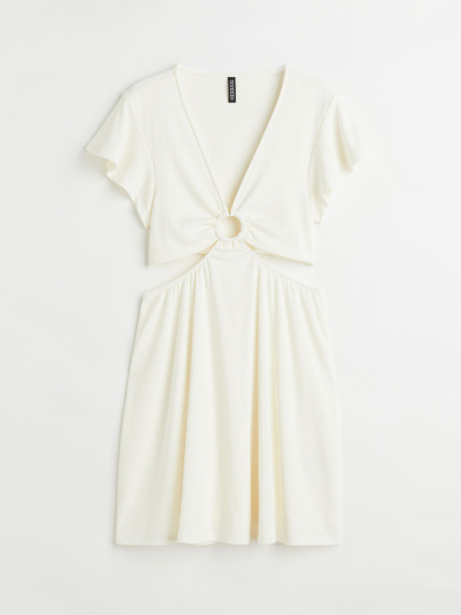 Платье мини H&M модель 10652025wer_Белый Фото