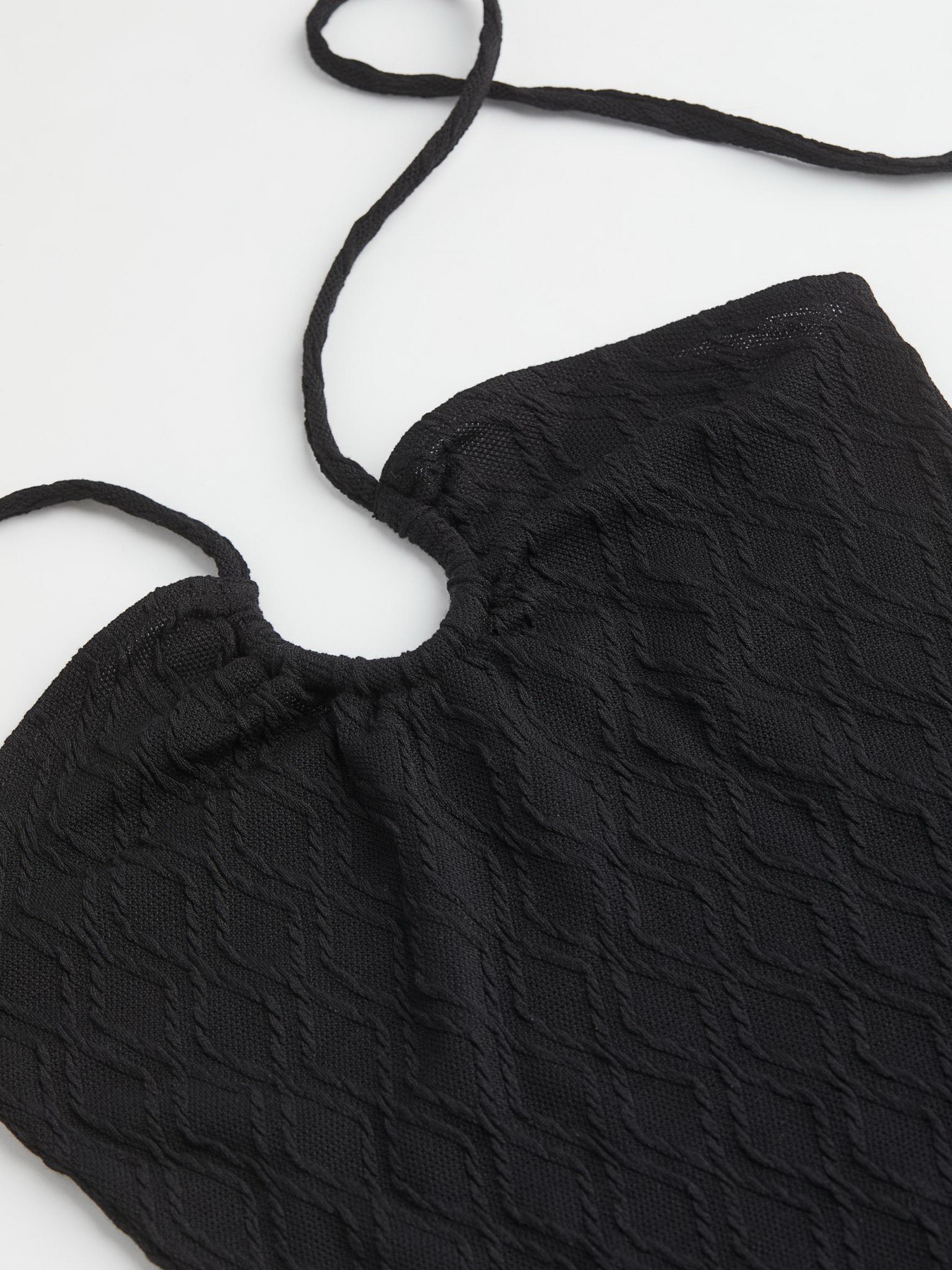 Платье мини H&M модель 1075021arl_Черный Фото