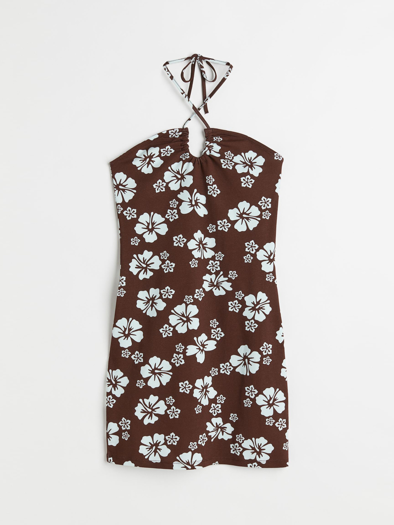 Платье мини H&M модель 1075021ral_Коричневый Платье мини H&M модель 1075021ral_Коричневый Фото