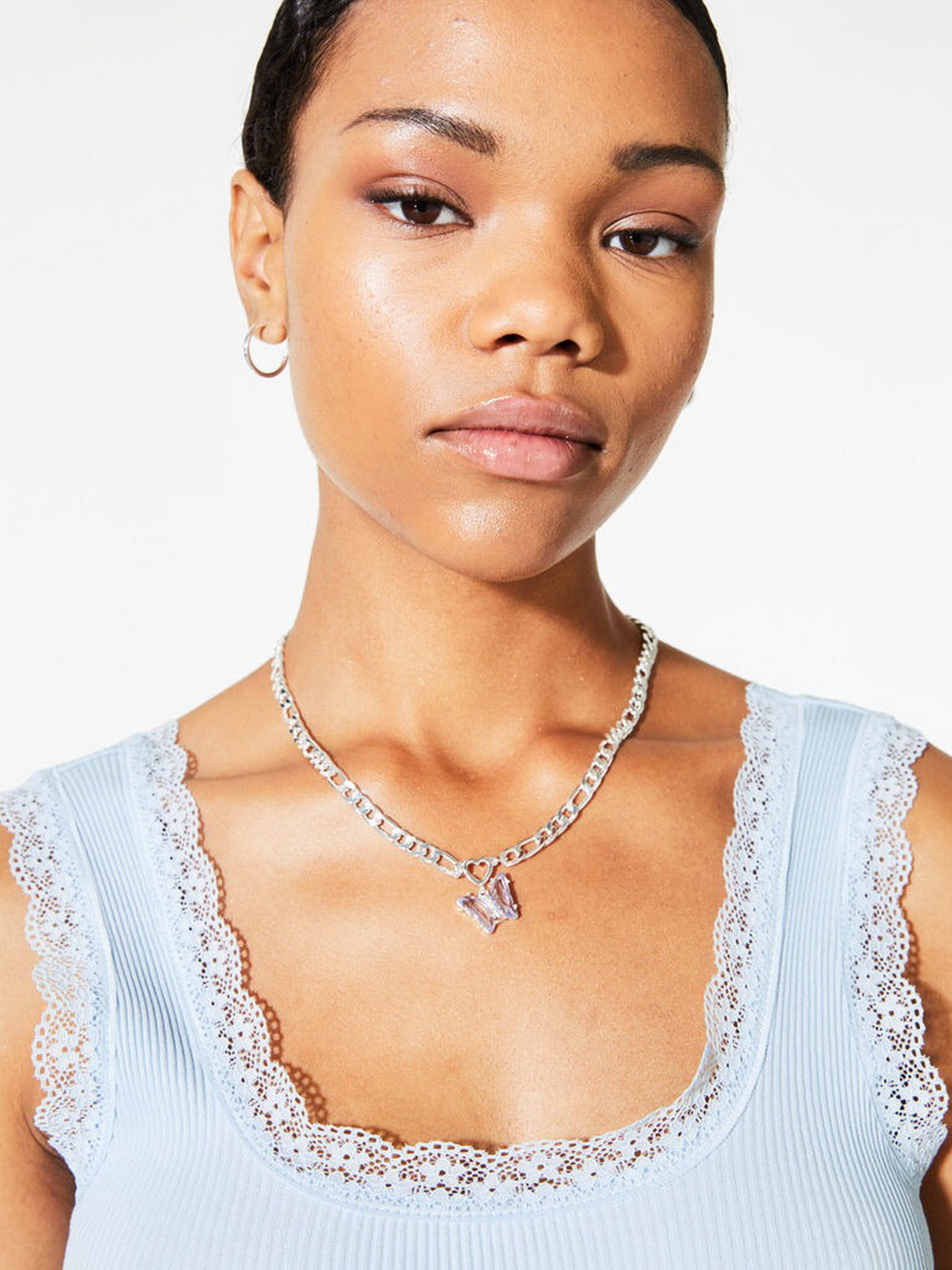 Платье мини H&M модель 10855806wer_Голубой Фото