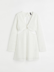 Платье мини H&M модель 1094428arl_Белый Фото