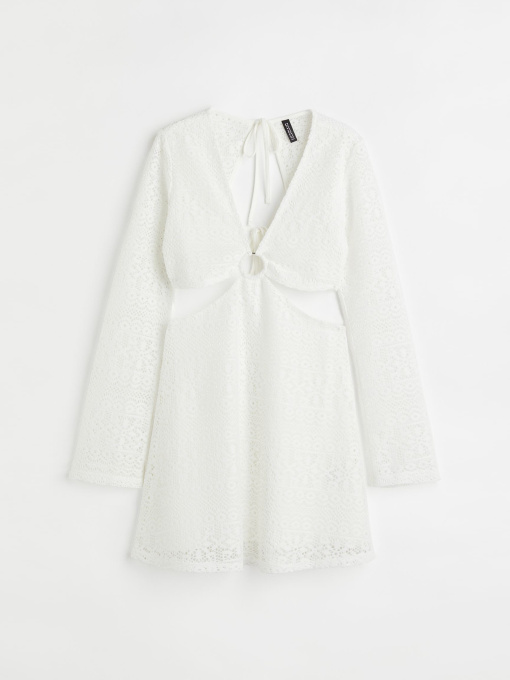 Платье мини H&M модель 1094428arl_Белый Фото