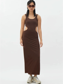Сукня максі Weekday модель 1097582ral_Коричневый Фото