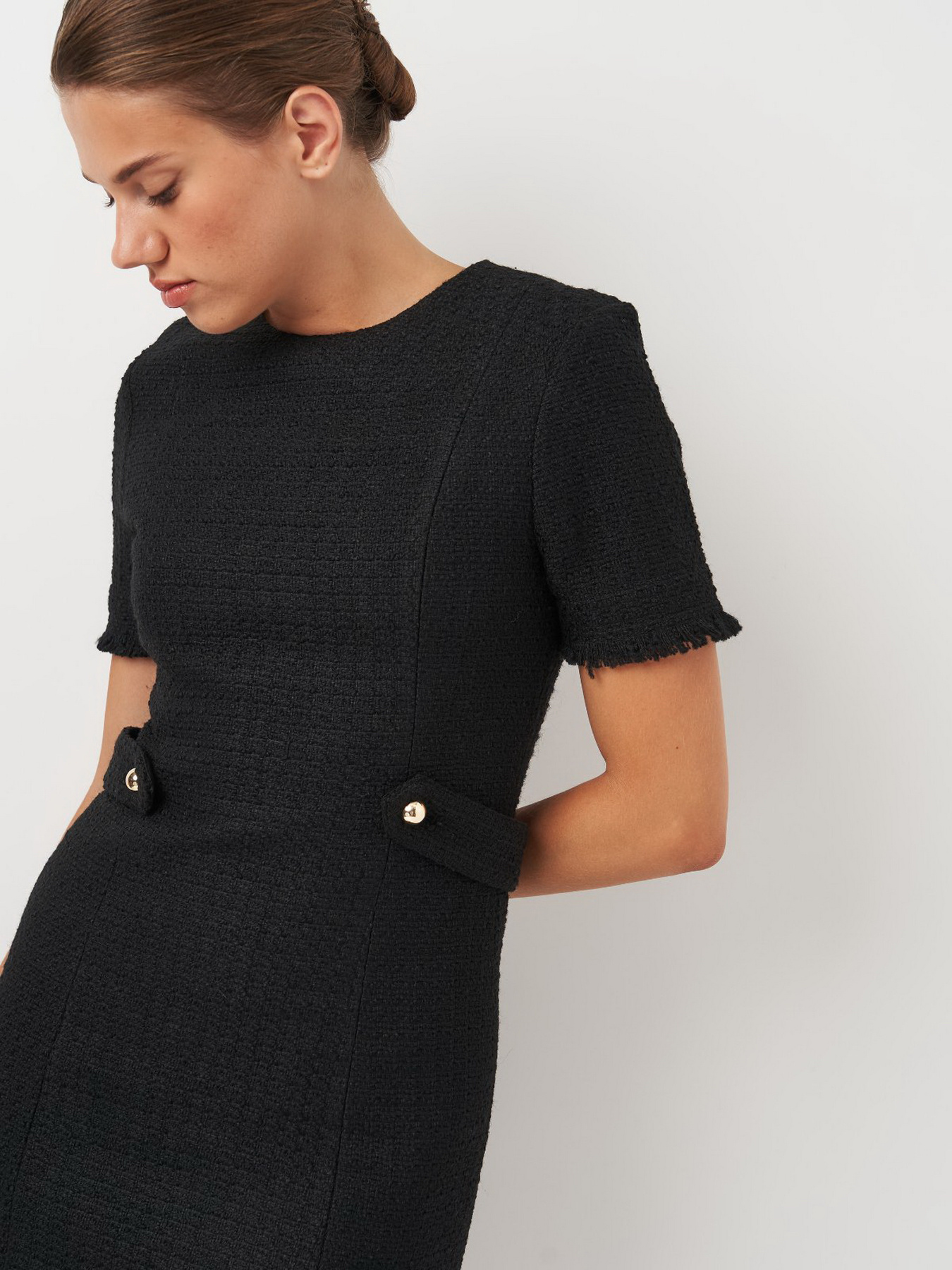 Платье мини H&M модель 1101448wer_Черный Фото