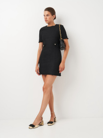 Платье мини H&M модель 1101448wer_Черный Фото