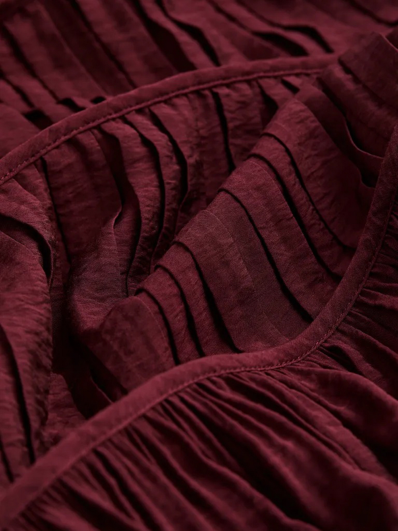 Платье миди H&M модель 1106092arl_Бордовый Фото