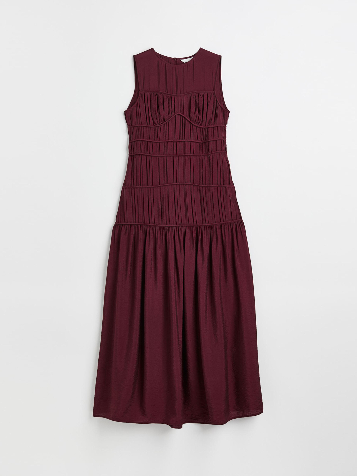 Платье миди H&M модель 1106092arl_Бордовый Фото