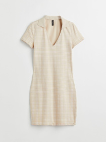 Платье мини H&M модель 1109168ral_Бежевый Фото