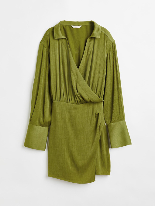 Платье мини H&M модель 1114002ral_Светло-зеленый Фото