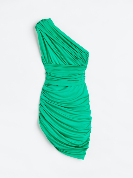 Платье мини H&M модель 1121159ral_Зеленый Фото