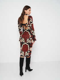 Сукня міді H&M модель 1153680arl_Комбинированный Фото