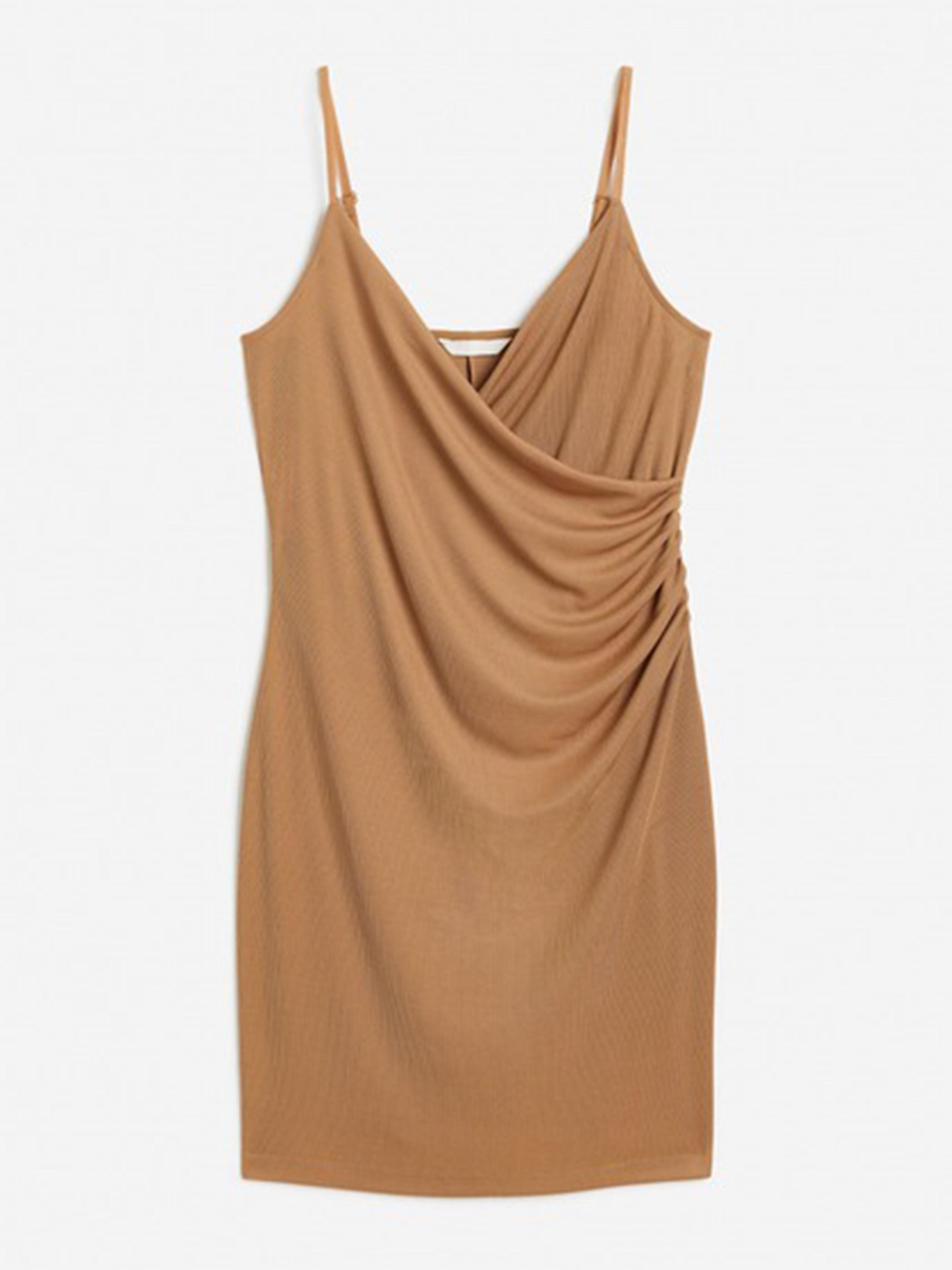 Платье мини H&M модель 11548647wer_Темно-бежевый Фото