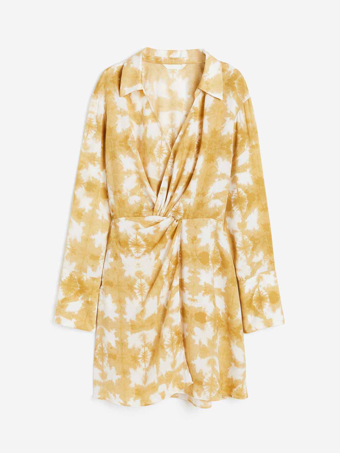 Платье мини H&M модель 1187810wer_Горчичный Фото