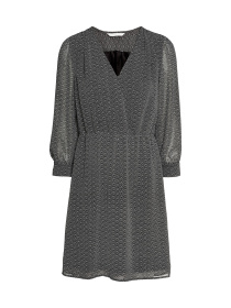 Платье мини H&M модель 12-4529835_черно-белый узор Фото