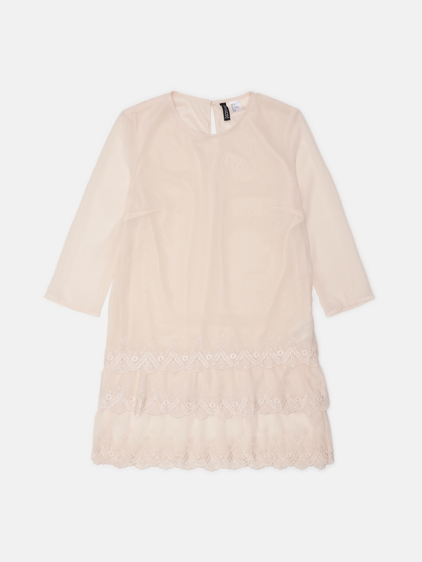 Платье мини H&M модель 1634087abr_Пудровый Фото