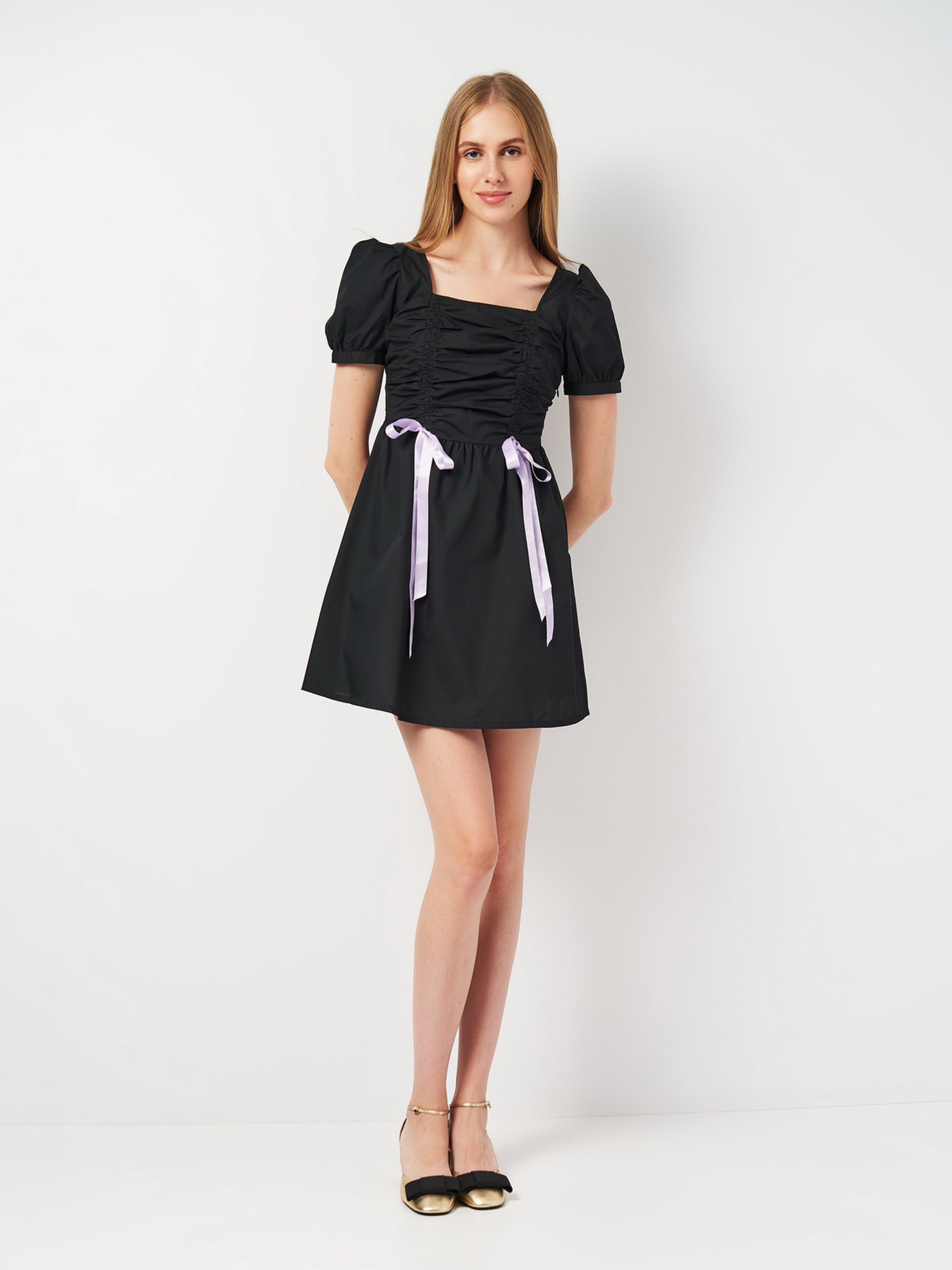 Платье мини H&M модель 2484897ral_Черный Фото