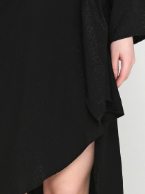 Платье миди H&M модель 2F718227_черный с принтом Фото