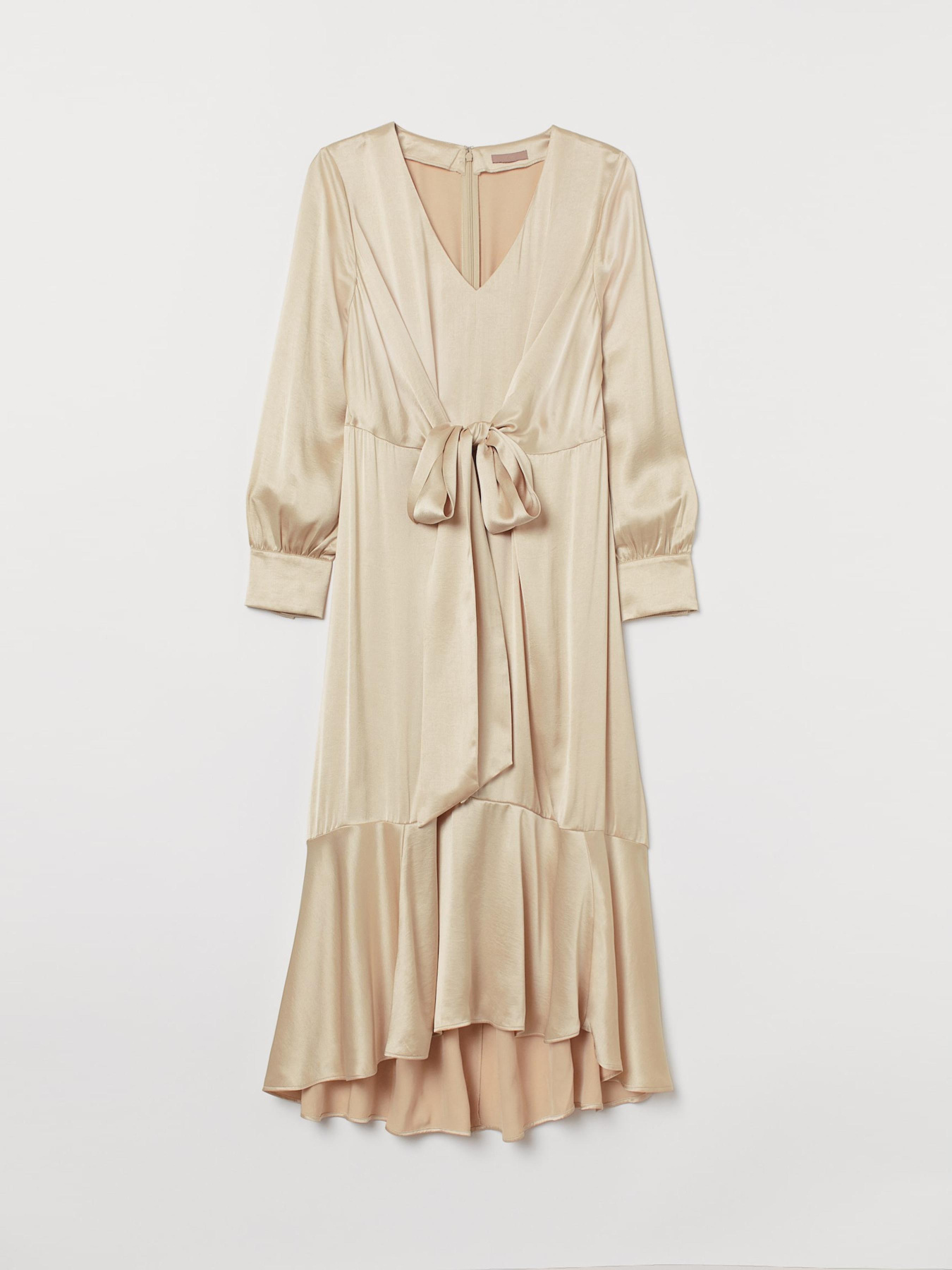 Платье миди H&M модель 3546227wer_Светло-бежевый Фото