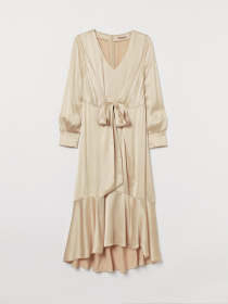 Платье миди H&M модель 3546227wer_Светло-бежевый Фото