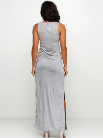 Сукня максі H&M модель 3814424RP3_серый меланж Фото