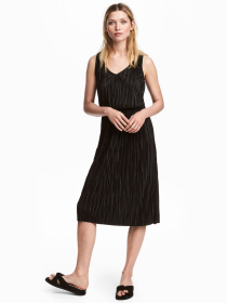 Платье миди H&M модель 3835695RP21_черный Фото