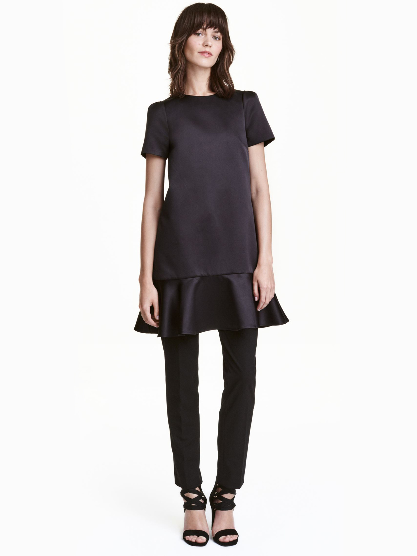 Платье мини H&M модель 4400294RP21_черный Фото