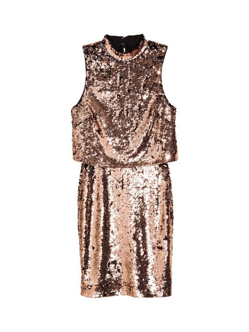 Платье миди H&M модель 4706664dm_Бронзовый Фото