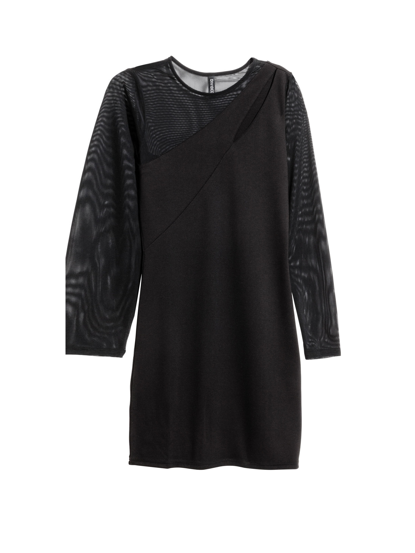 Платье мини H&M модель 4755825RP6_черный Фото