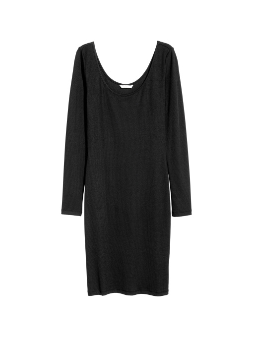 Платье мини H&M модель 4814655dm_черный Фото