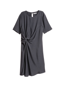 Платье миди H&M модель 4821335RP12_темно-серый Фото