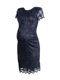 Платье мини H&M модель 4828385RP21_темно-синий Платье мини H&M модель 4828385RP21_темно-синий Фото