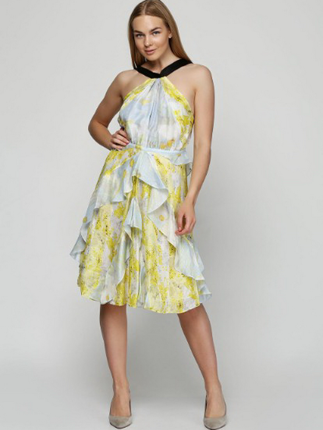 Сукня міді H&M модель 4867015wer_Желто-голубой Сукня міді H&M модель 4867015wer_Желто-голубой Фото