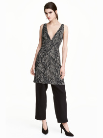 Платье мини H&M модель 4934845log_Черный Фото